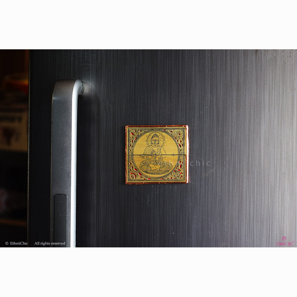 Pattachitra Buddha Fridge Magnet image 1