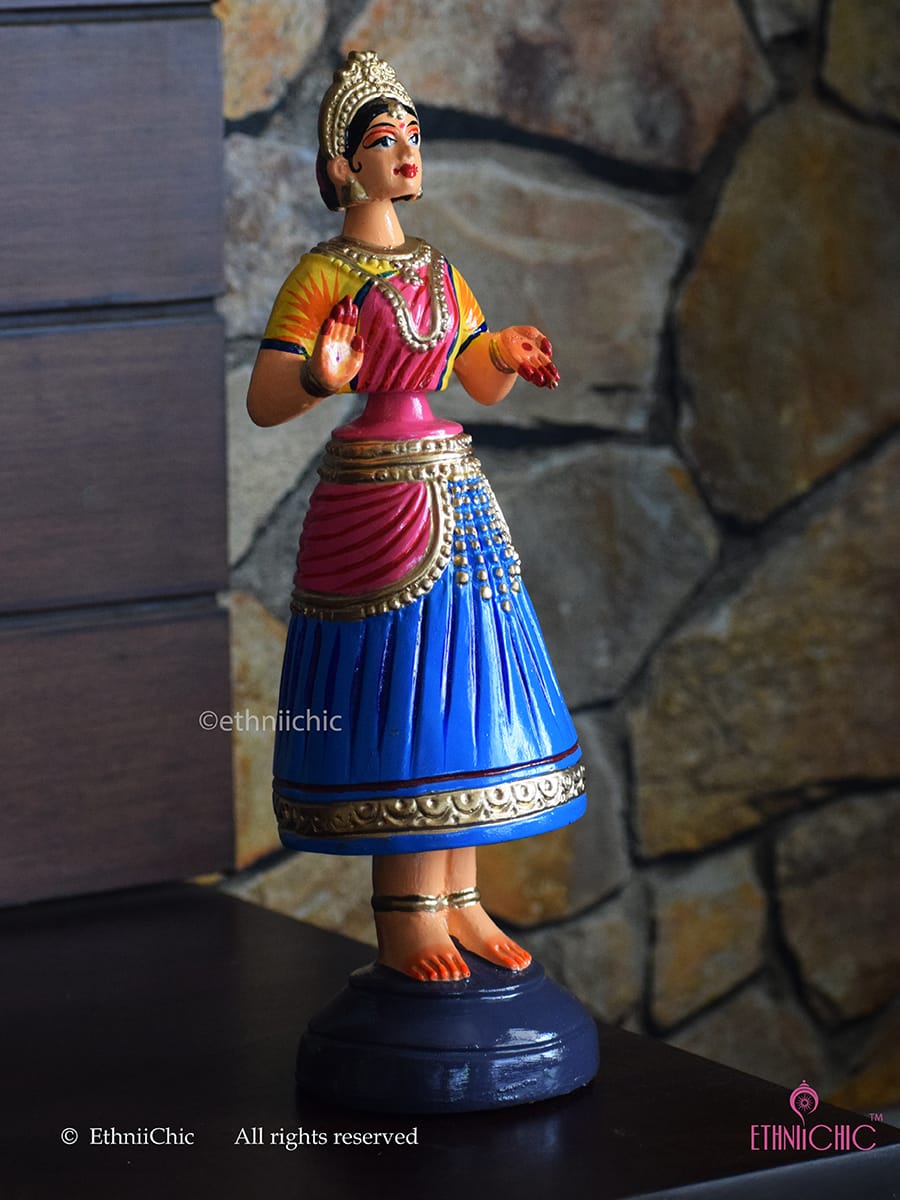 Dancing Thanjavur Doll - Blue