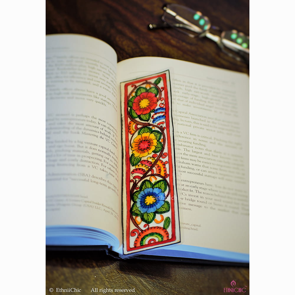 Hand painted laminated Book mark 17 image 0