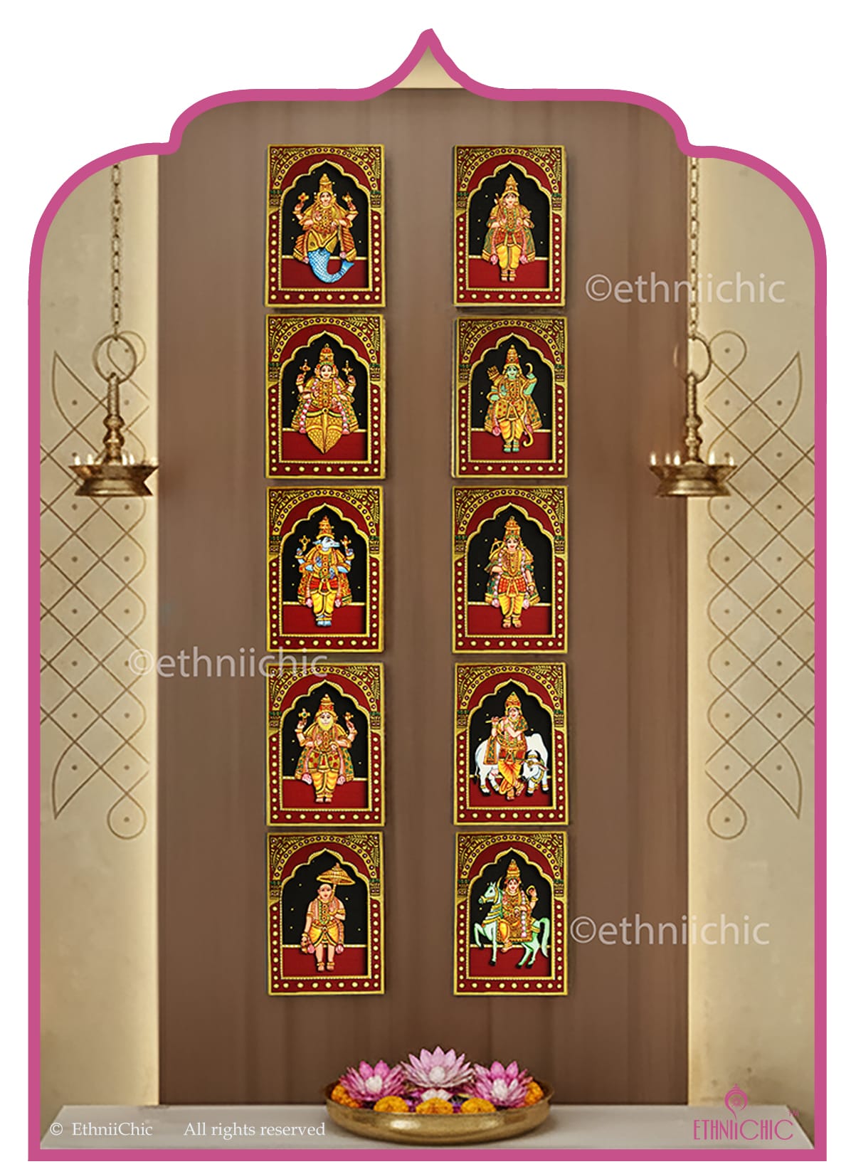 Faux Tanjore