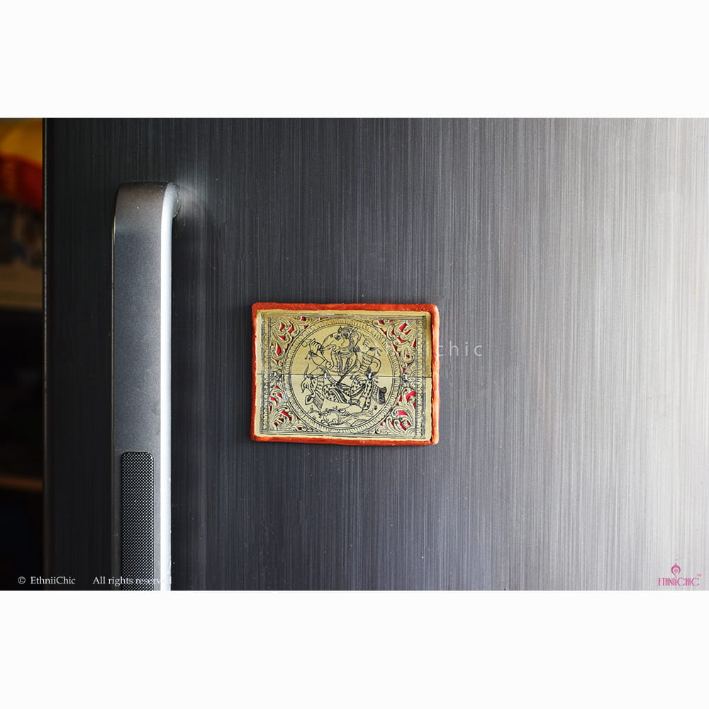 Pattachitra Ganesha Fridge Magnet 1 image 1