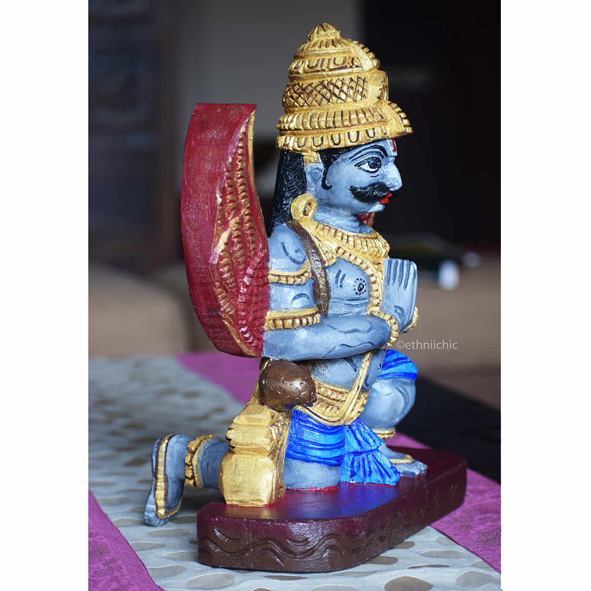 Hand Painted Wooden Garuda image 2