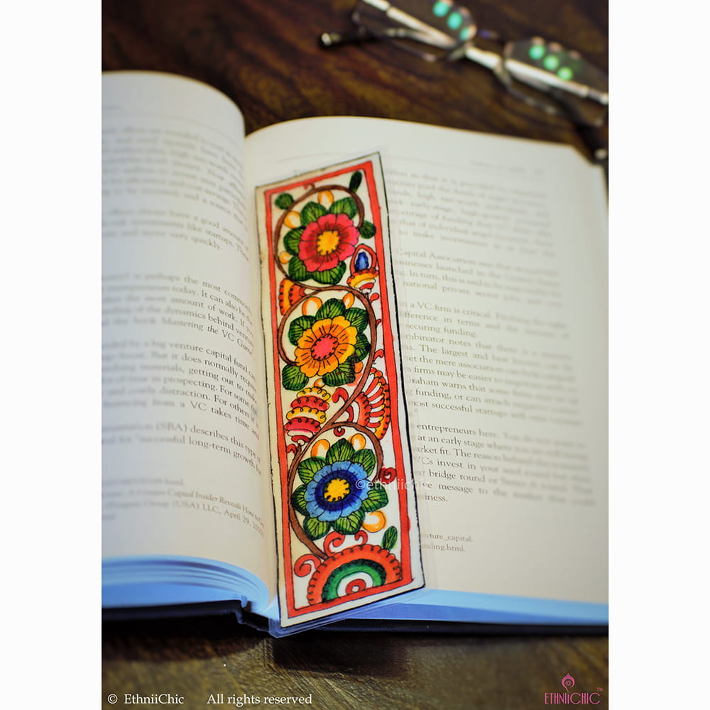 Hand painted laminated Book mark 19 image 0