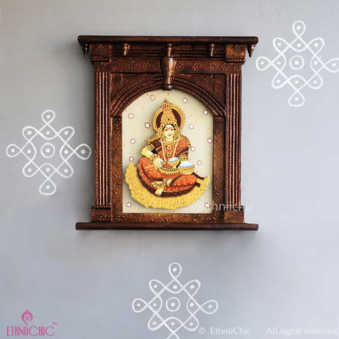 Wall Mounting Annapoorneshwari Jharoka Frame image 1