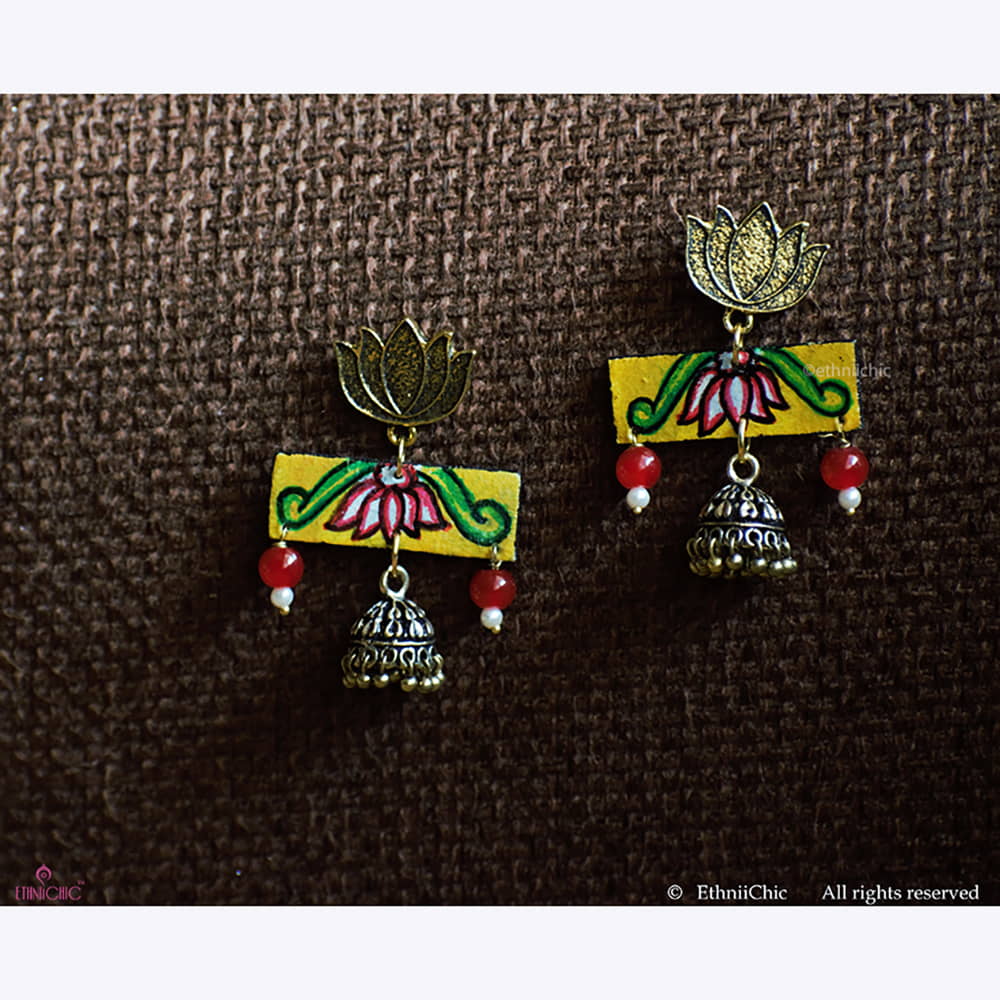 Hand painted Earrings 30 image 0