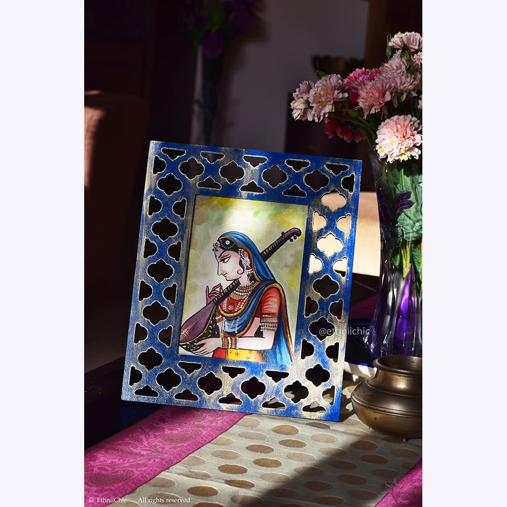 Hand painted Frame 2-in-1 Decor - Meera image 0