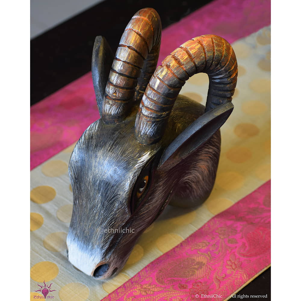 Hand Painted Goat Head image 2