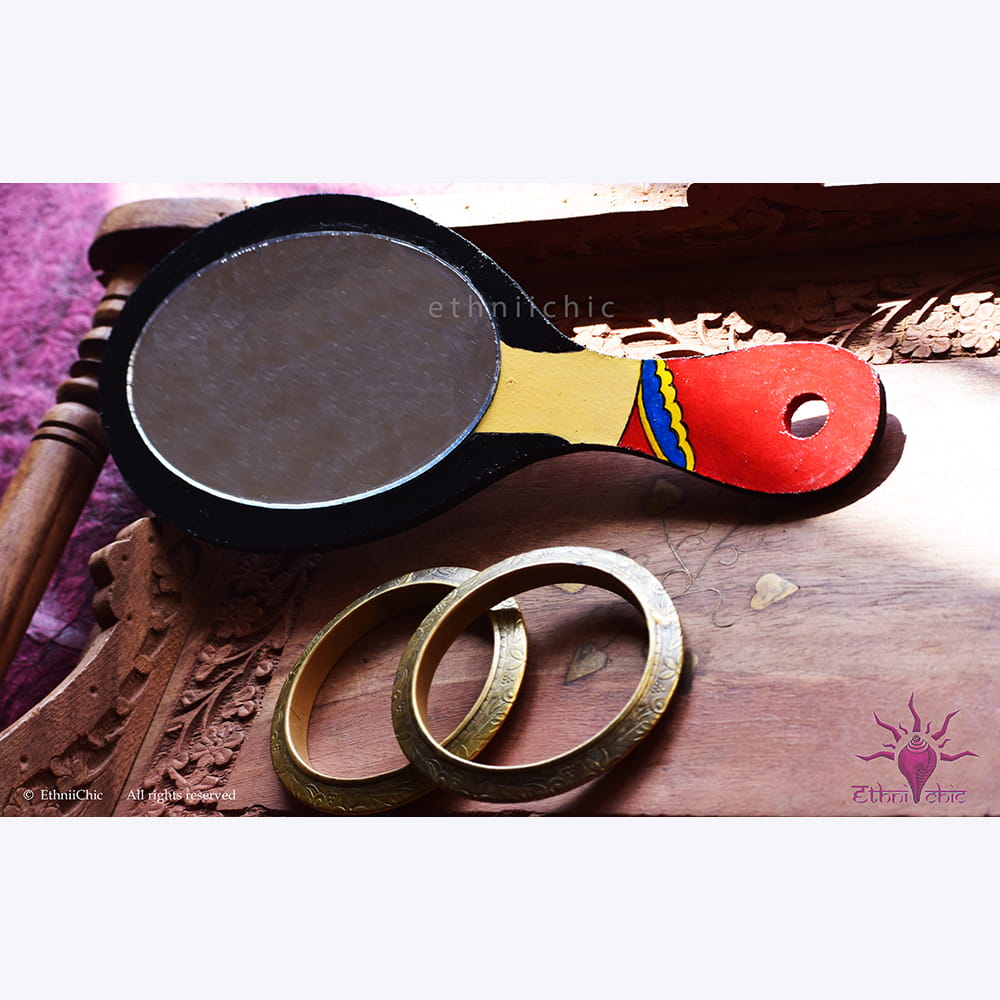Hand Painted Hand mirror 1 image 1