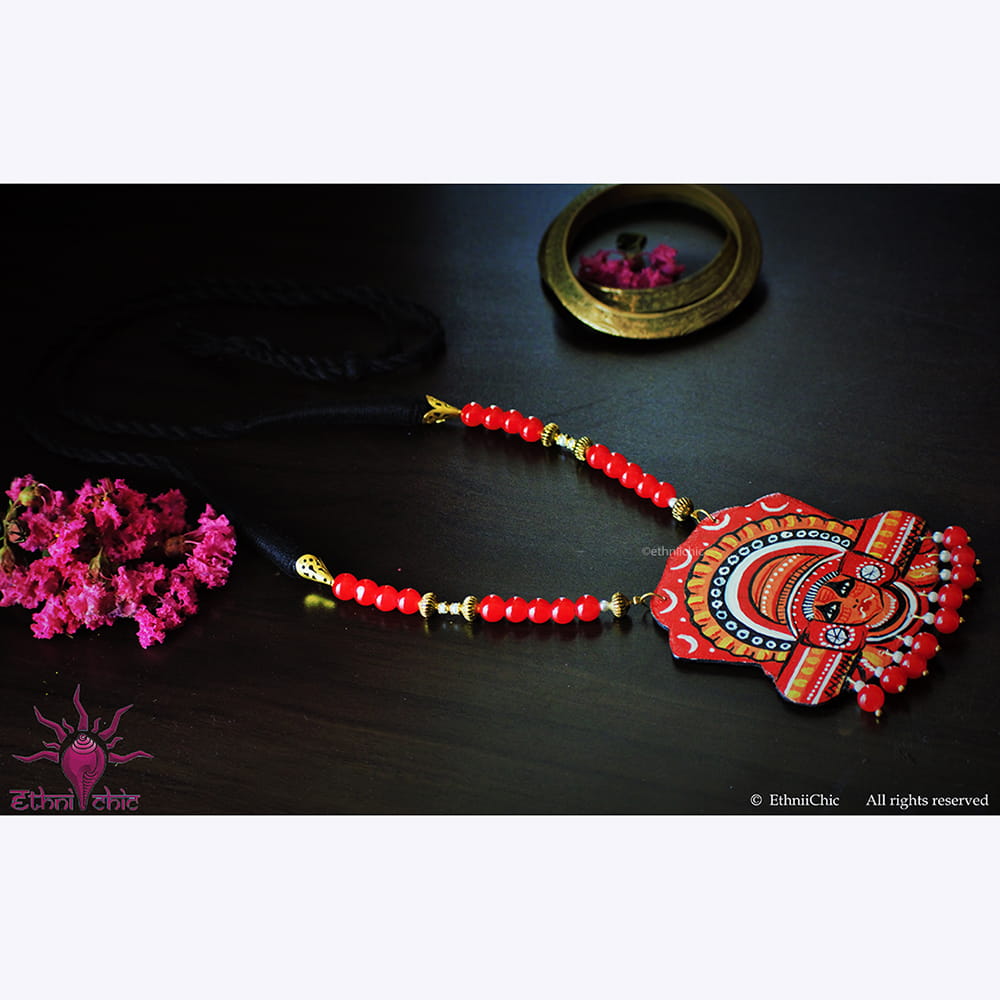 Handpainted Theyyam Neckpiece image 1