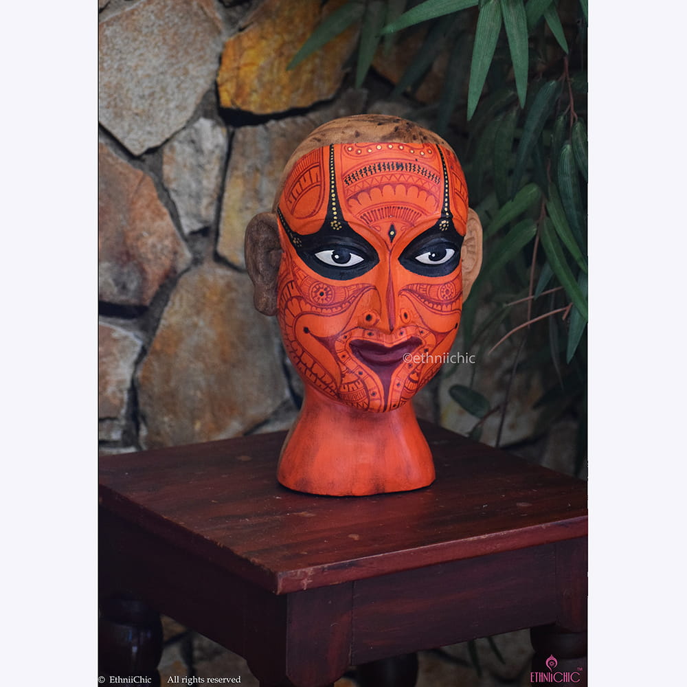 Hand painted Devagana Head Accent -10" image 3