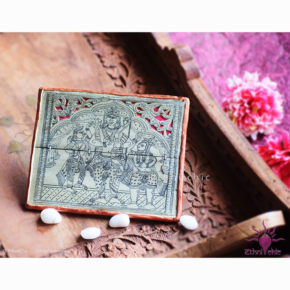 Pattachitra Ram Lakshman Fridge Magnet image 0