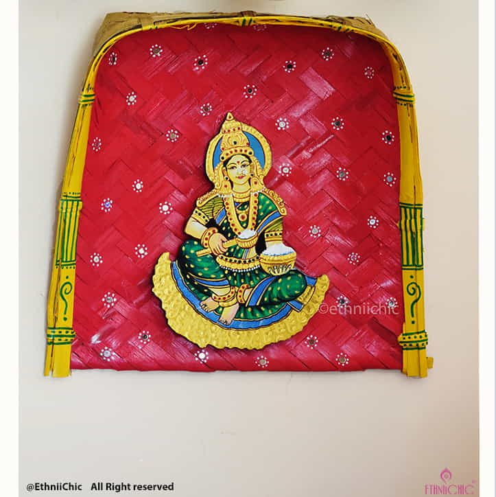 Wall Mounting Kulo with Annapoorneshwari Devi- Pink image 0