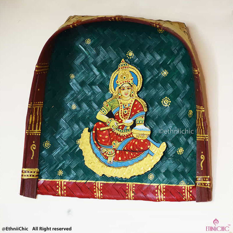 Wall Mounting Kulo with Annapoorneshwari Devi- Green image 0