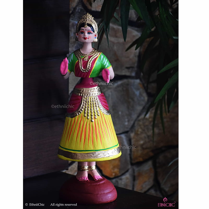 Dancing Thanjavur Doll - Yellow image 0
