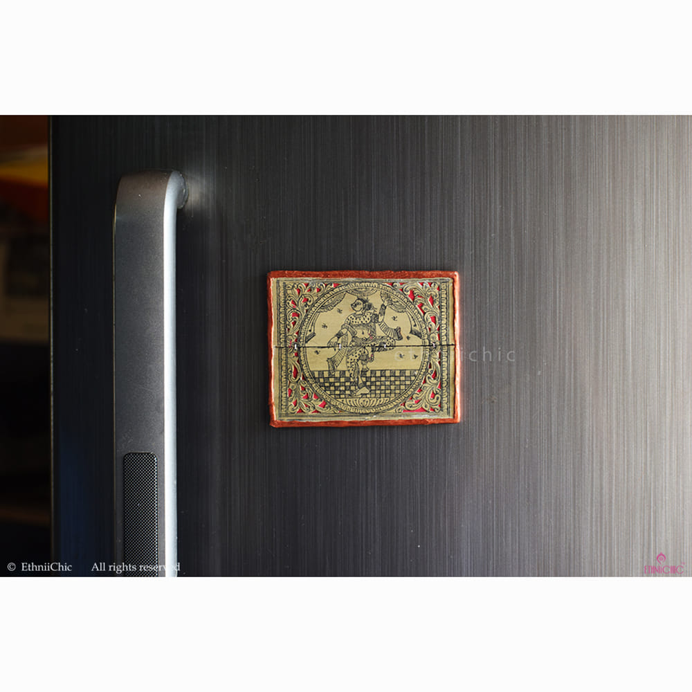 Pattachitra Dancer Fridge Magnet 2 image 1