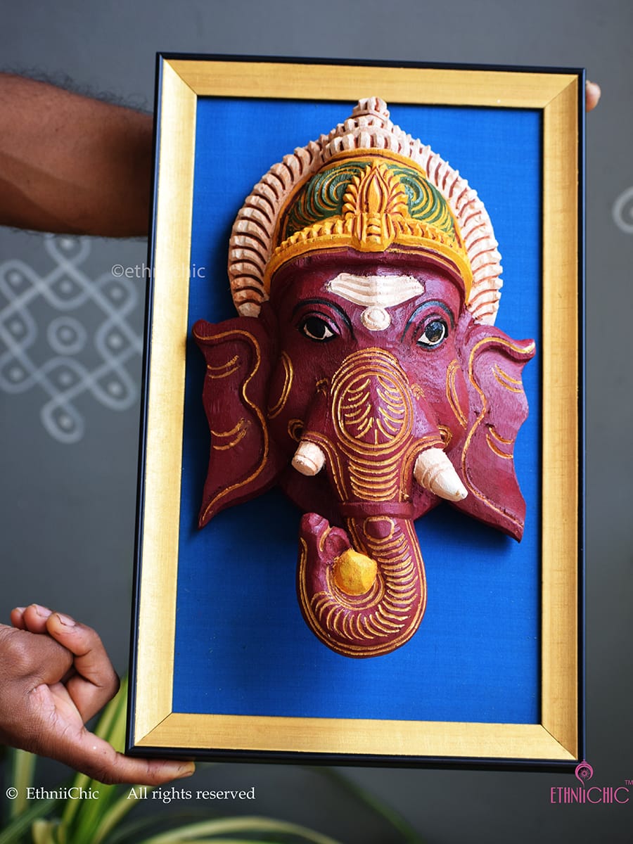 Wall Mounting Ganesha Head Frame