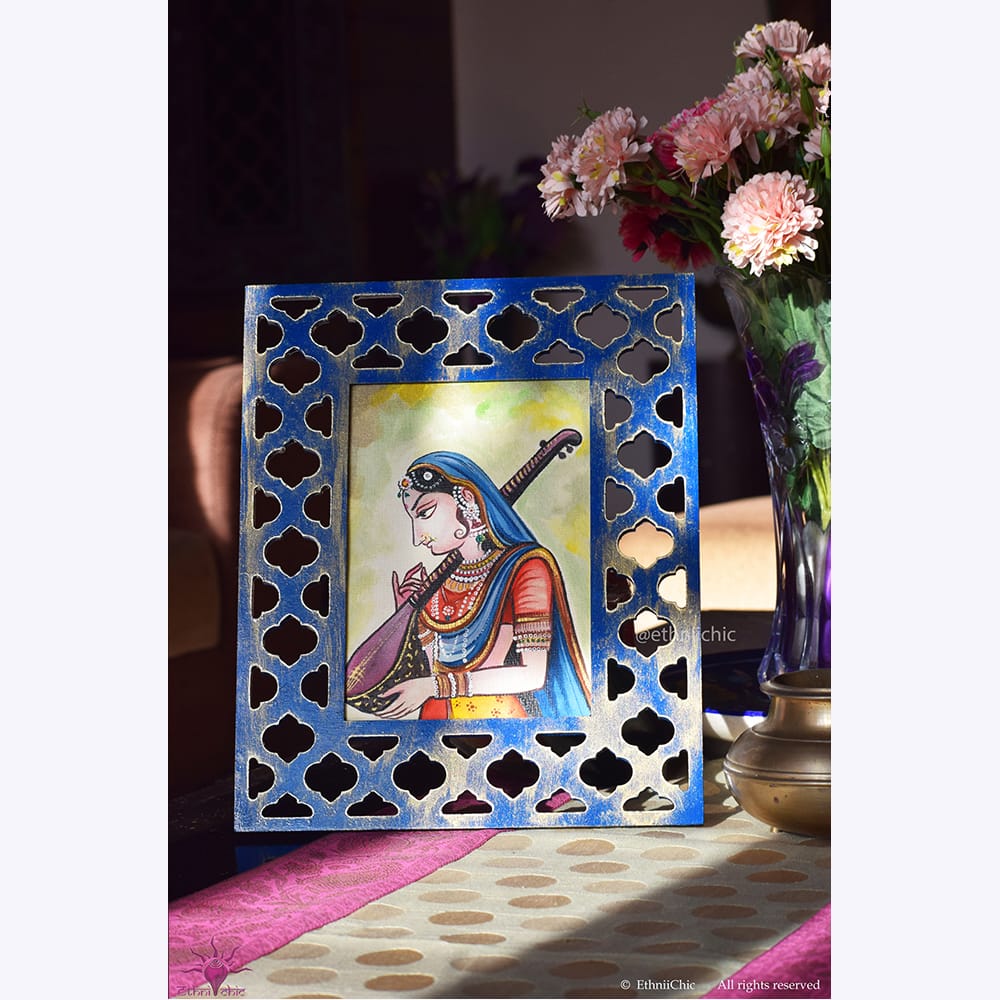 Hand painted Frame 2-in-1 Decor - Meera image 3