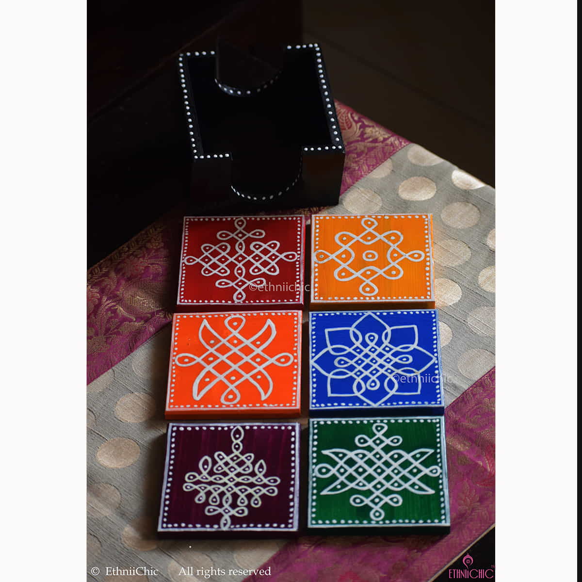 Coasters - Kolam Art image 2