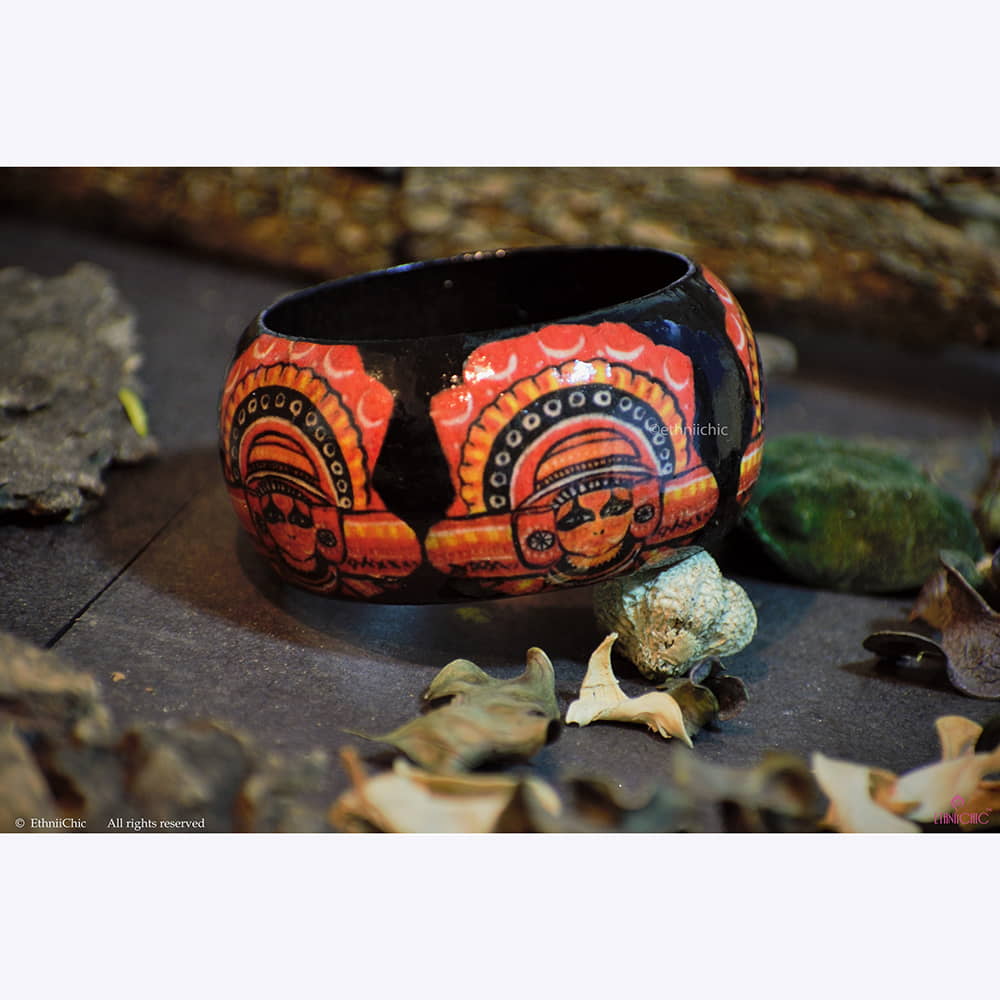Theyyam Hand crafted Wooden Bangle 1 image 0