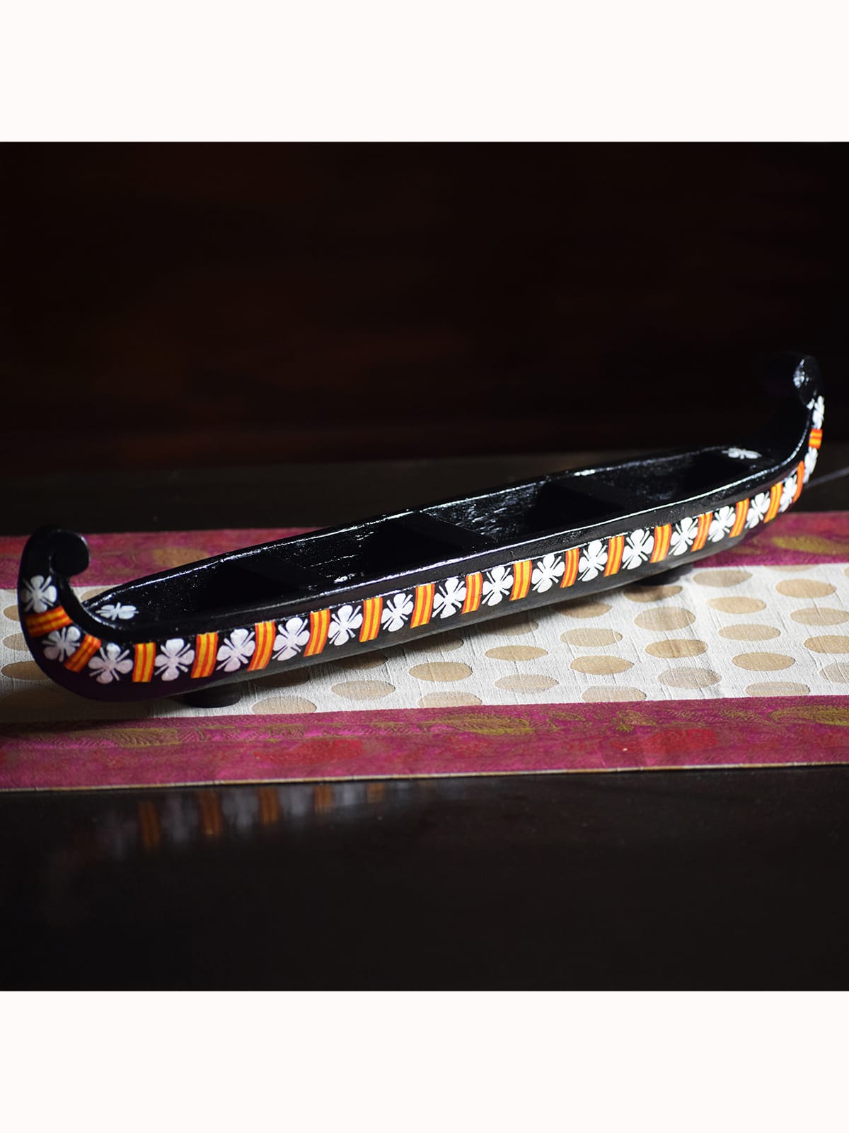 Wooden Hand painted Boat - Design 3