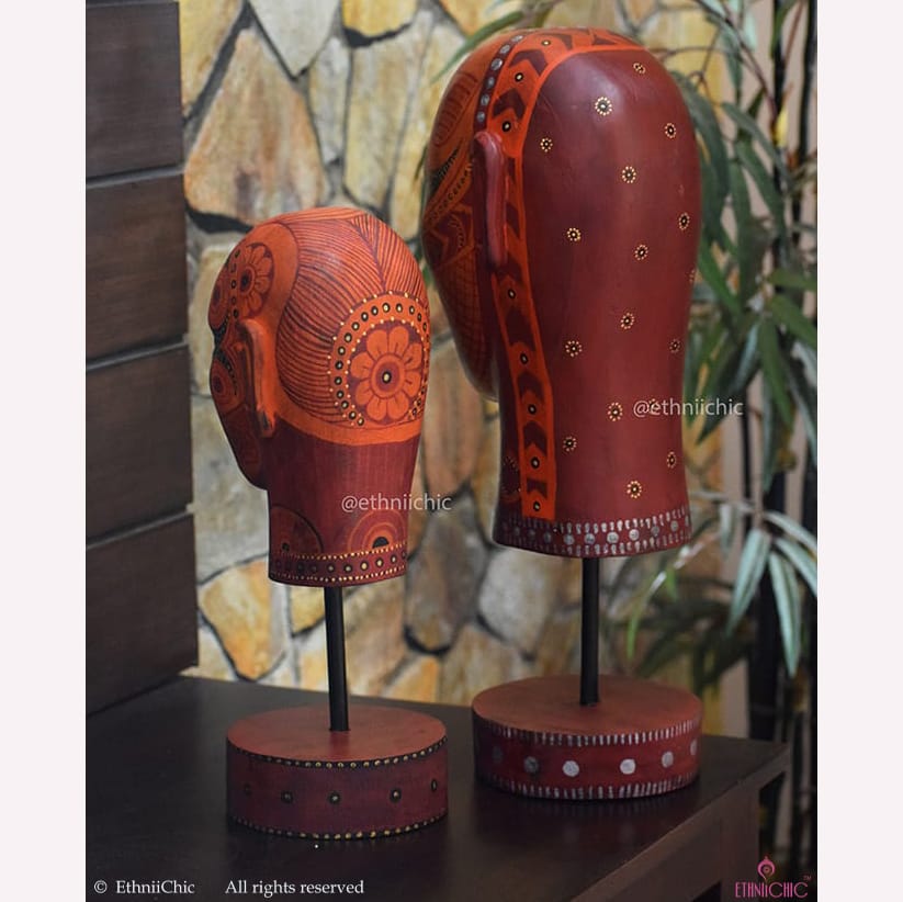 Theyyam Head set with stand 5 image 3