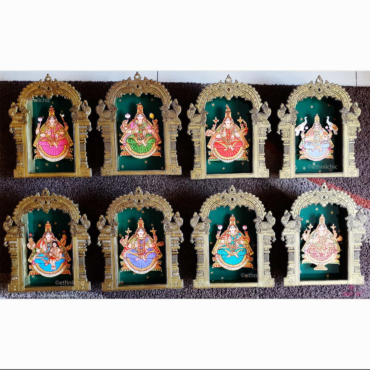 Wall Mounting Frames of Ashtalakshmi - Set of 8 image 0