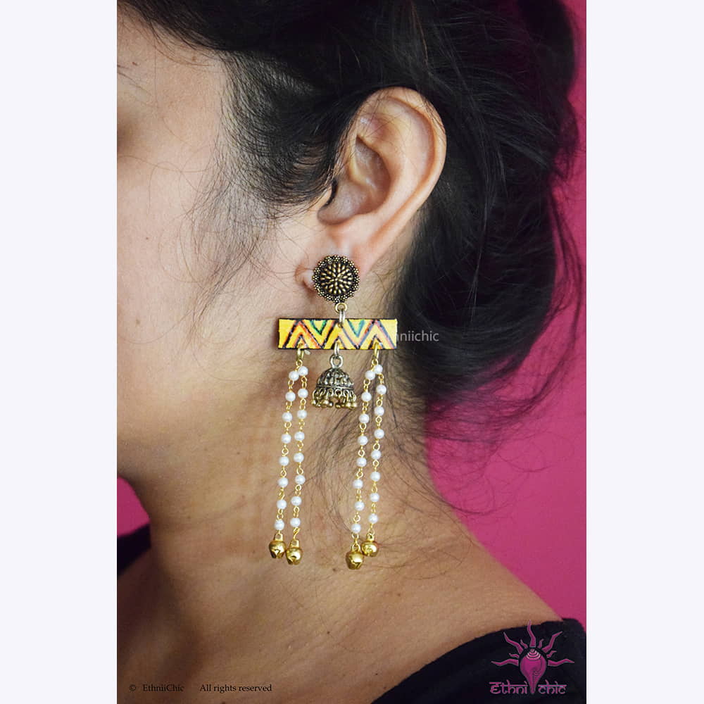 Hand painted Earrings 29 image 1
