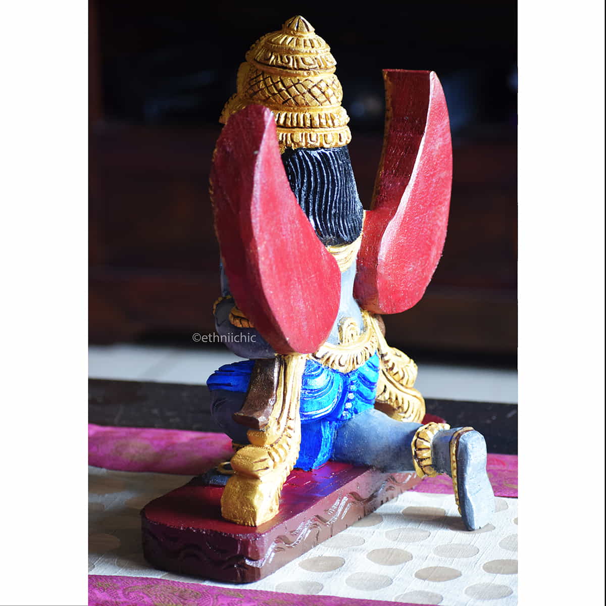 Hand Painted Wooden Garuda image 3