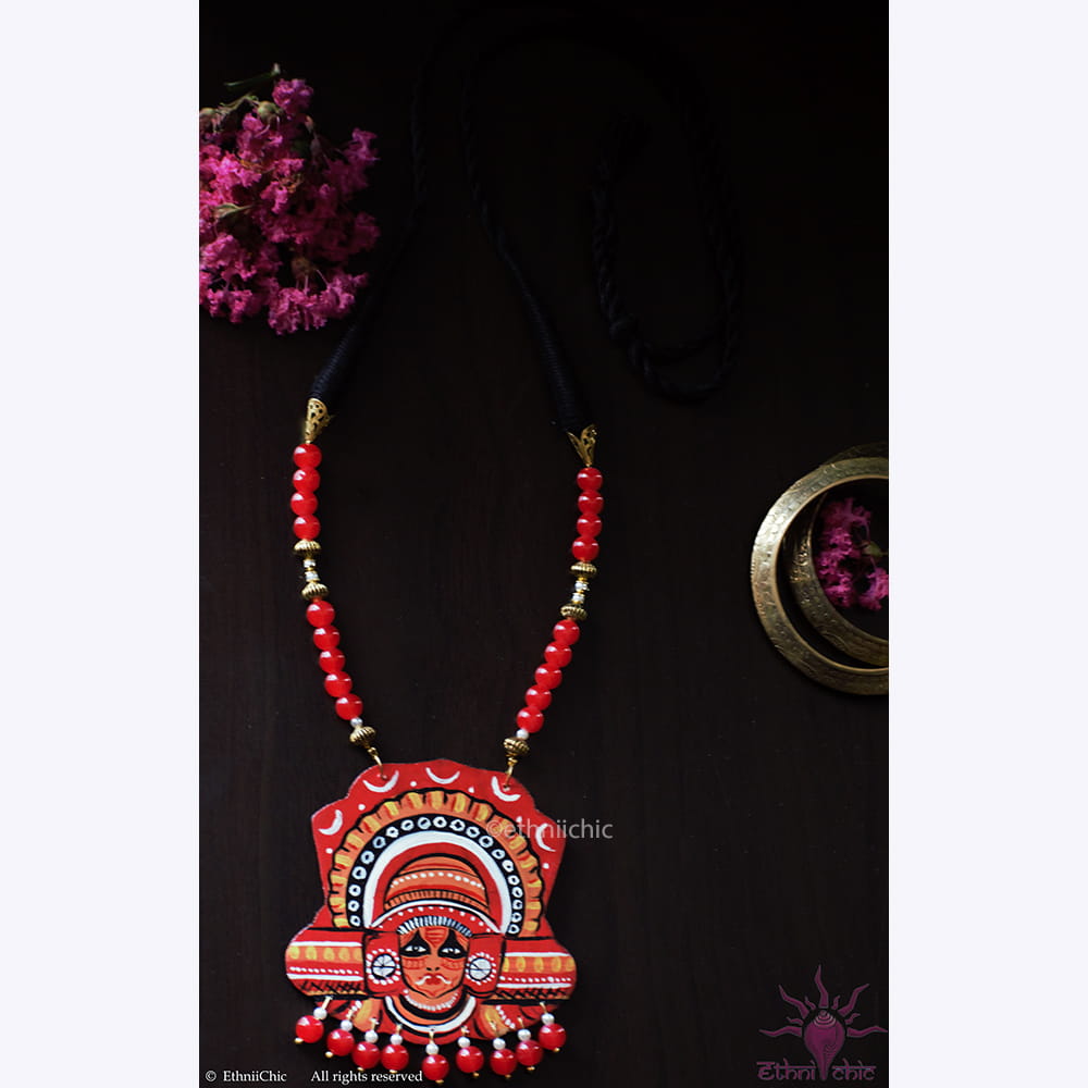 Handpainted Theyyam Neckpiece image 0
