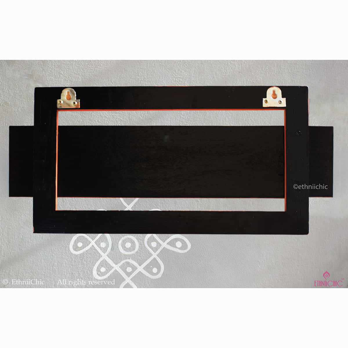 Handpainted Wooden Name board - Madhubani image 1
