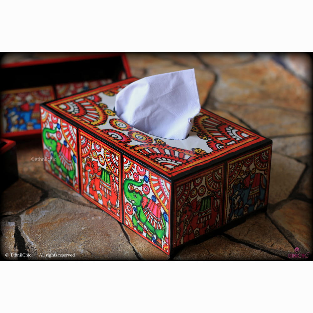 Family Tissue Box - Tholu Elephant image 0