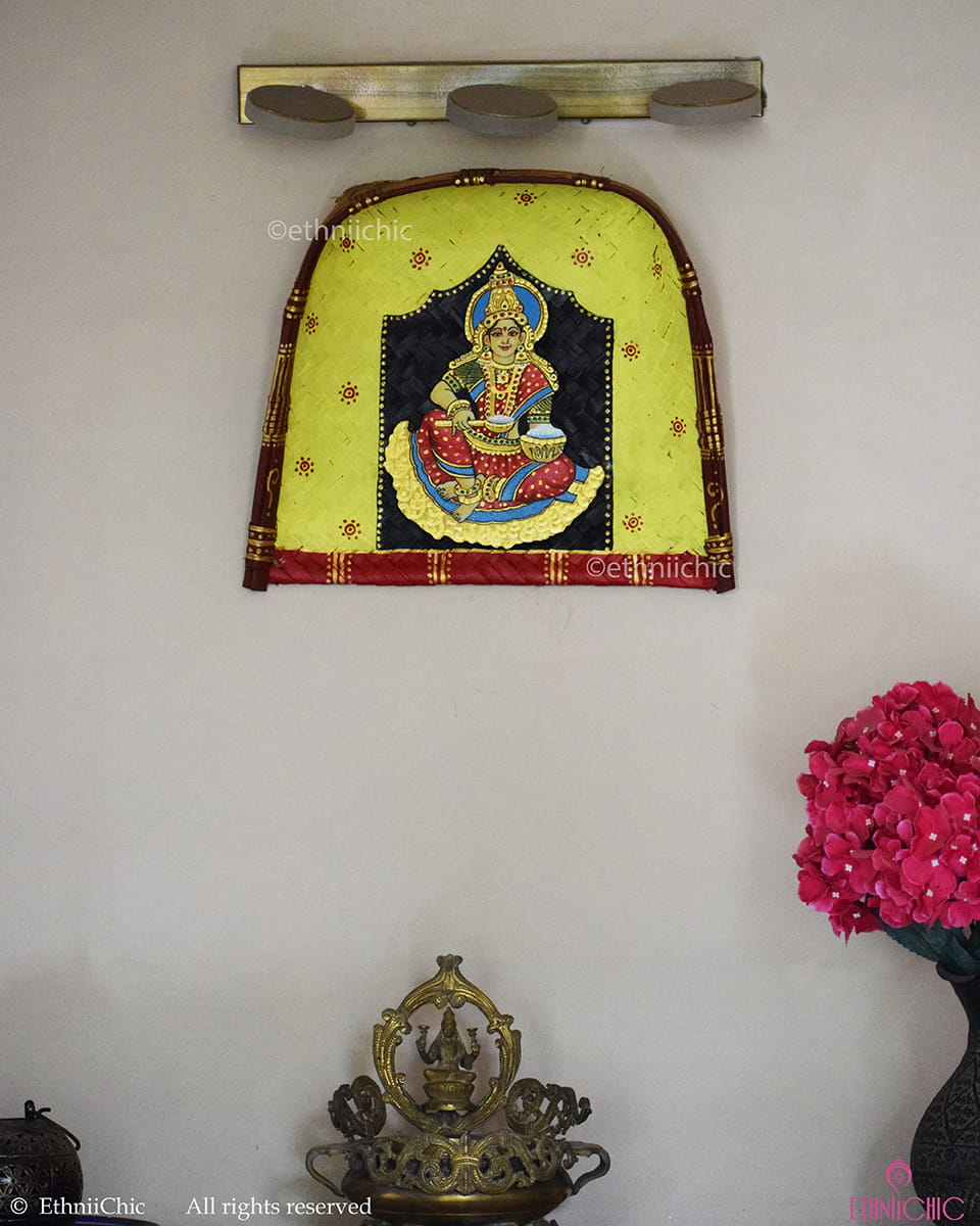 Wall Mounting Kulo with Annapoorneshwari Devi- Yellow