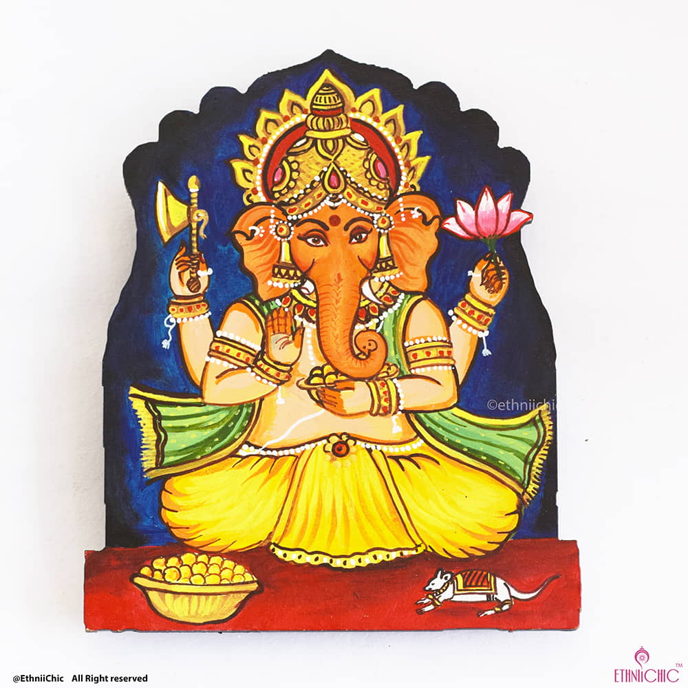 Hand Painted Ganesha 1 Cut out image 1
