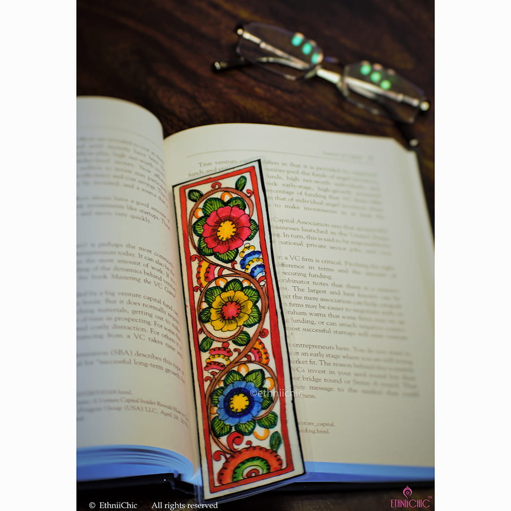 Hand painted laminated Book mark 22 image 0