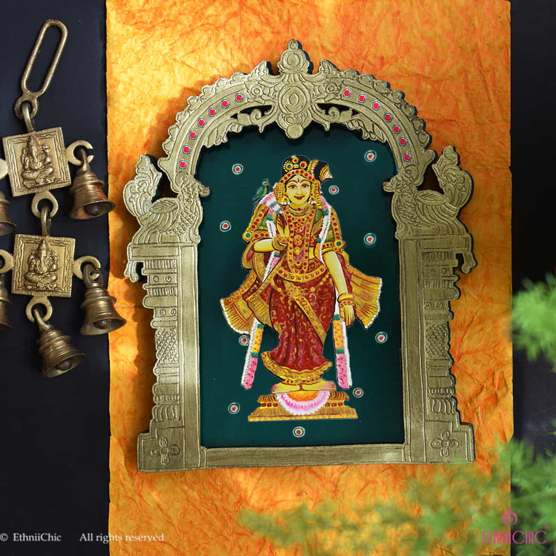 Wall Mounting Frame of Goddess Andal image 0