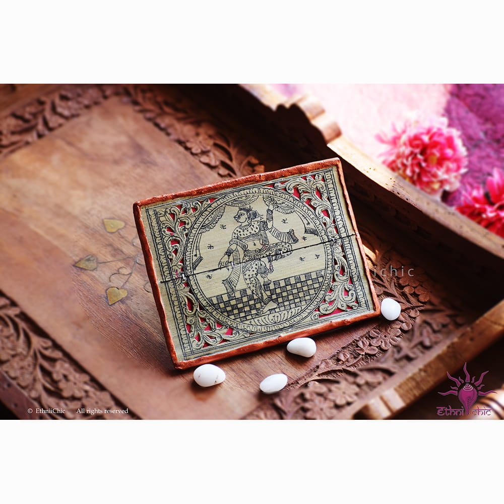 Pattachitra Dancer Fridge Magnet 2 image 0