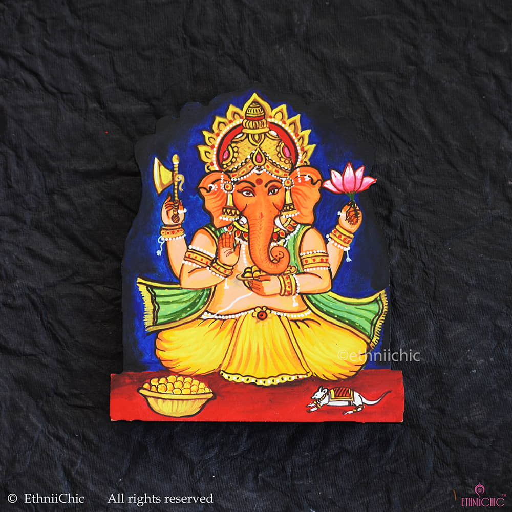 Hand Painted Ganesha 1 Cut out image 0
