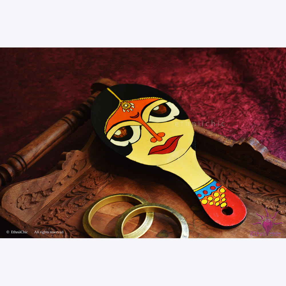 Hand painted Hand Mirror image 0