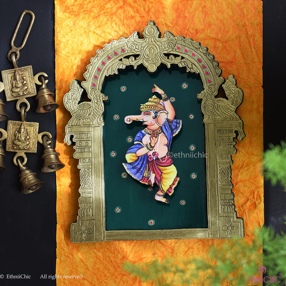 Wall Mounting Frame of Dancing Ganesha image 0