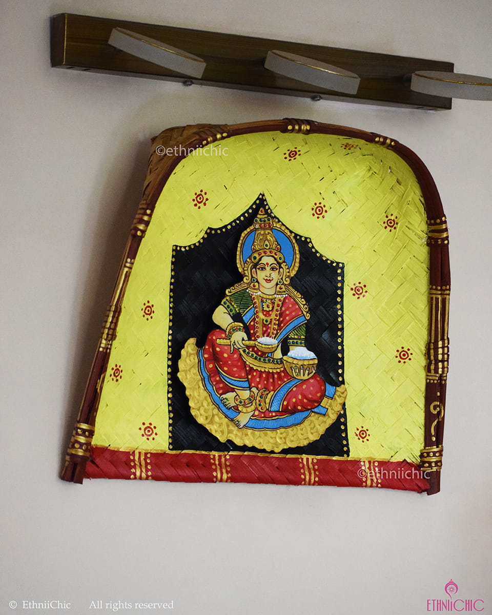 Wall Mounting Kulo with Annapoorneshwari Devi- Yellow
