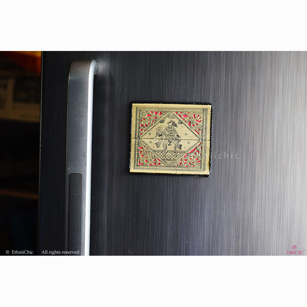 Pattachitra Dancer Fridge Magnet 1 image 1