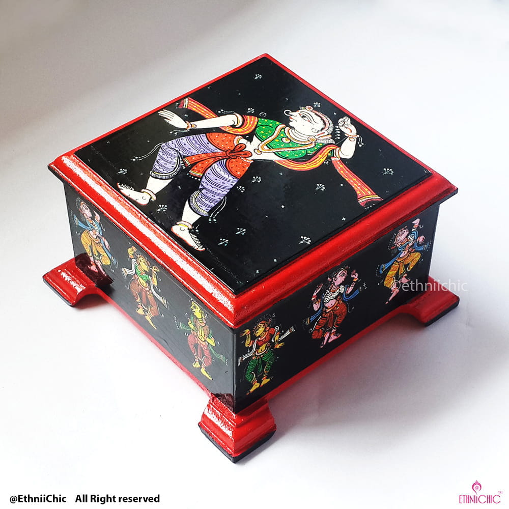 Multipurpose Box Square – Pattachitra Dancer image 1