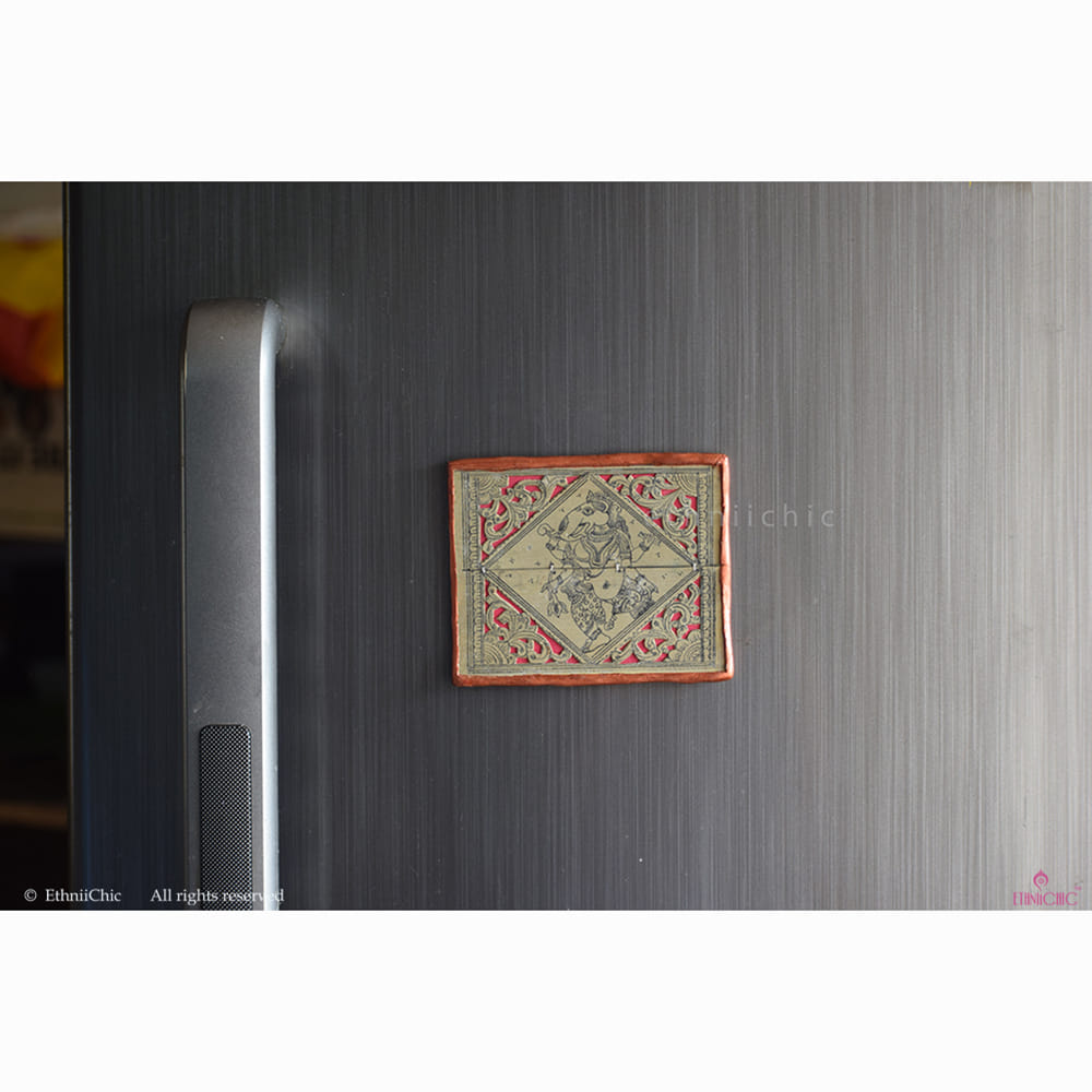 Pattachitra Ganesh Fridge Magent 2 image 1