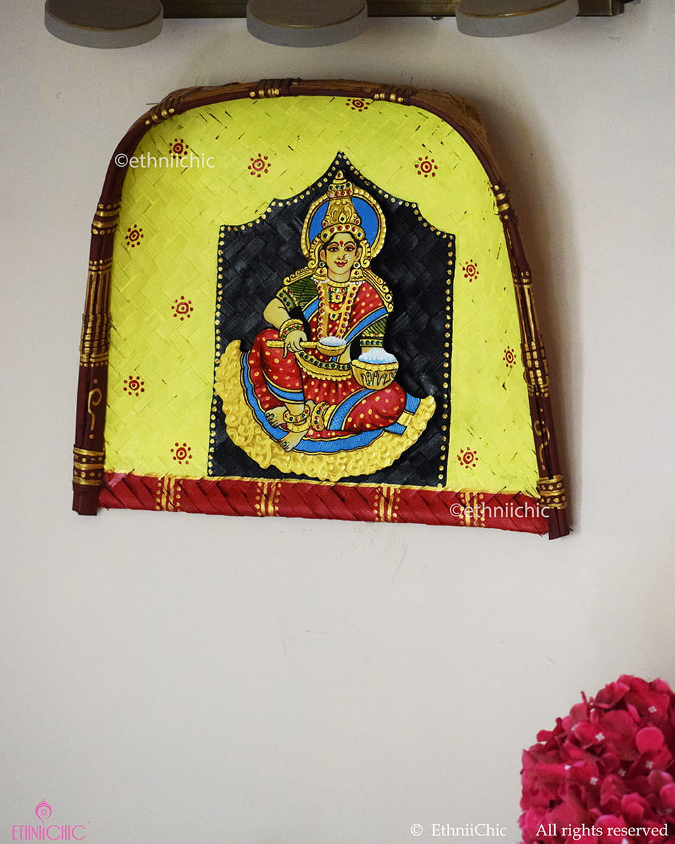 Wall Mounting Kulo with Annapoorneshwari Devi- Yellow