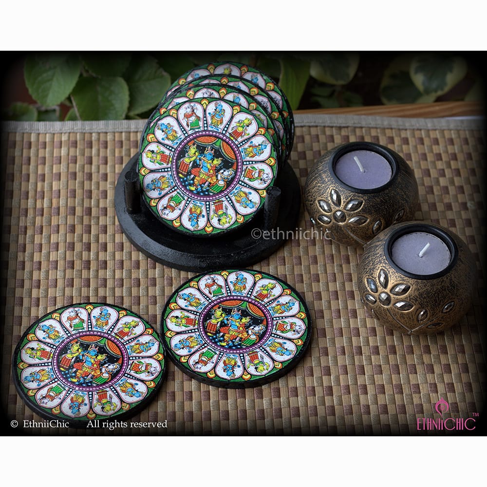 Coasters - Round - Raas Leela image 0
