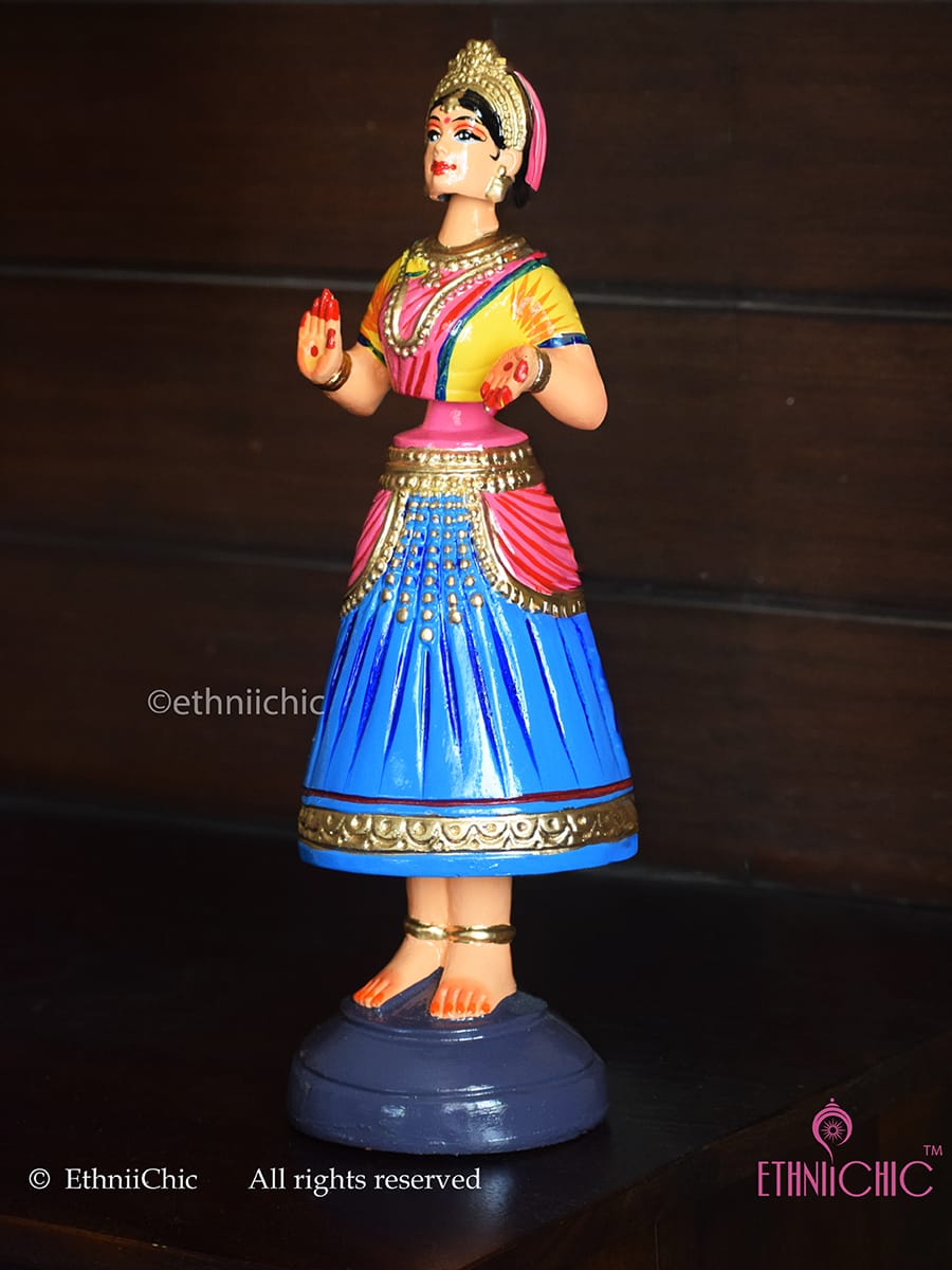 Dancing Thanjavur Doll - Blue