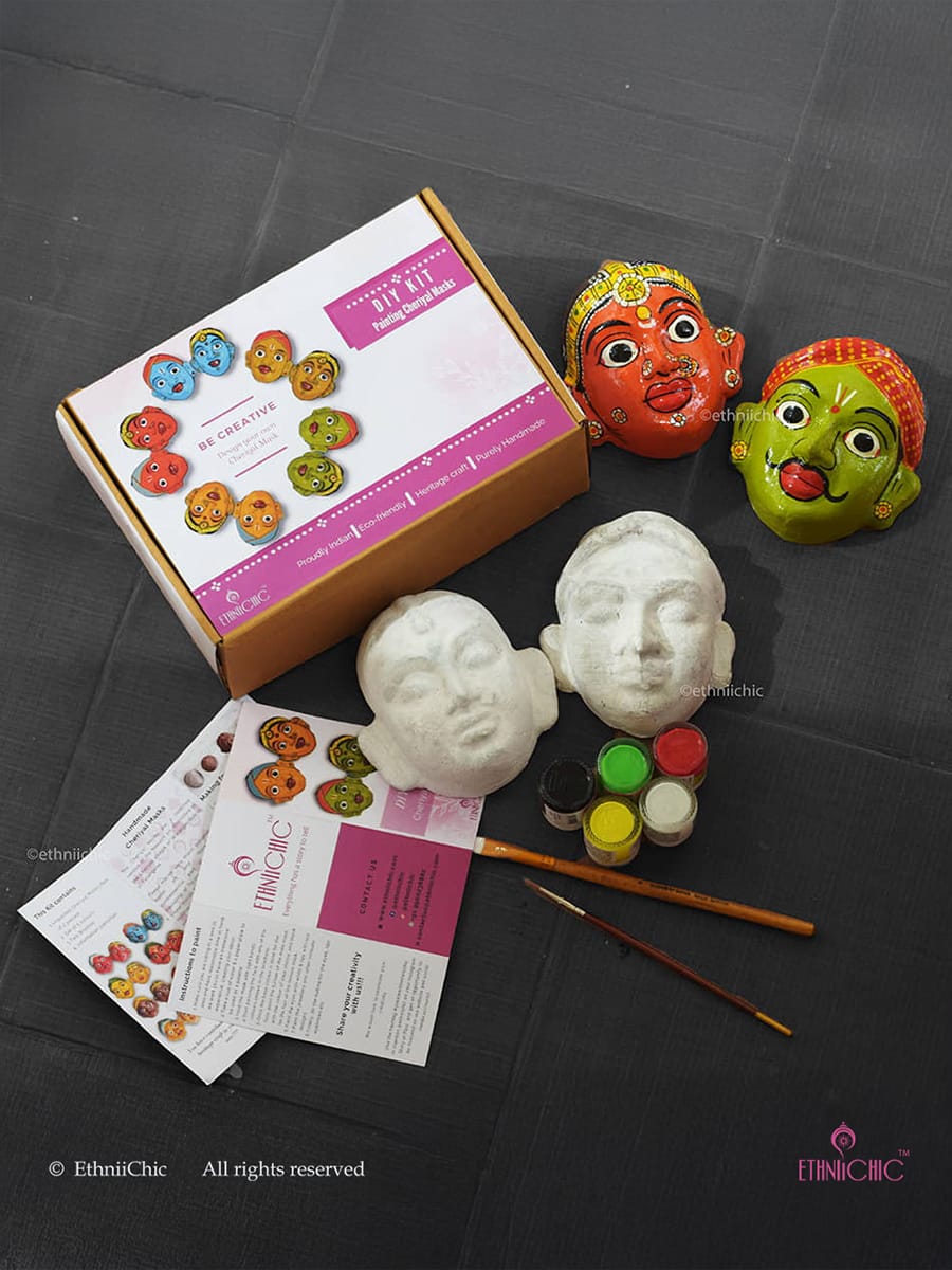 Cheriyal Mask Painting DIY Kit