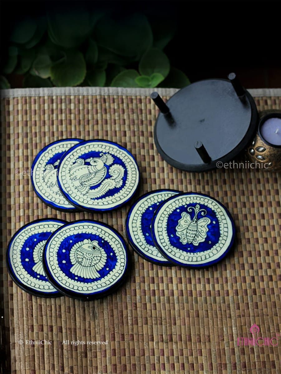 Coasters - Round - Tholu Blue