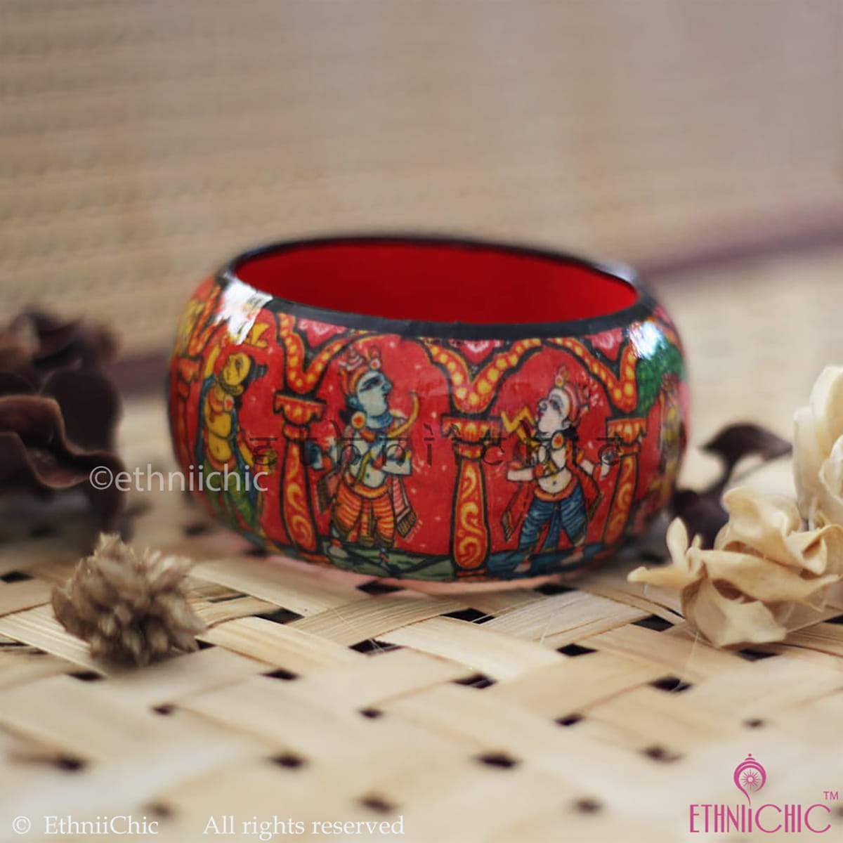 Dashavatharam Hand crafted Wooden Bangle