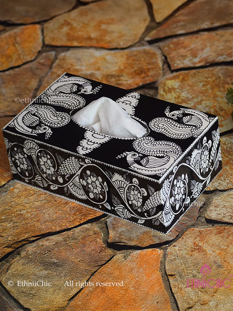 Family Tissue Box - Tholu Peacock